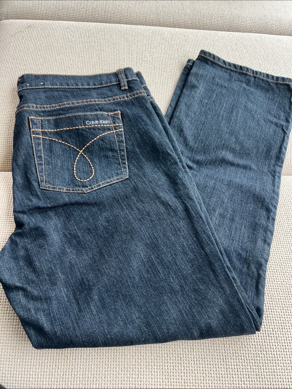 Calvin Klein vintage Dark Blue Straight-Leg Jeans